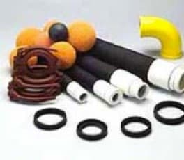 Sponge balls, rubber hoses and seals